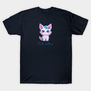 CUTE KITTEN with a rose T-Shirt